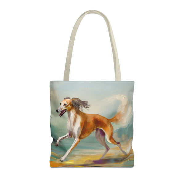 Saluki - Whimsical Dog Art Tote Bag -Perfect for Pet Lovers