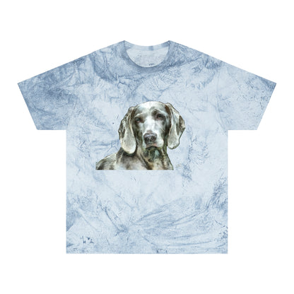 Weimaraner "Greyson" Unisex Cotton Color Blast T-Shirt