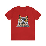 Great Horned Owl 'Hooty' - -  Classic Jersey Short Sleeve Tee