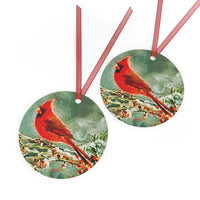 Winter Cardinal - Metal Ornaments