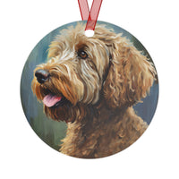 Labradoodle Metal Ornaments