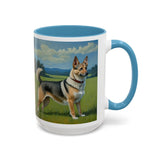 Swedish Vallhund - Ceramic Accent Coffee Mug - 2 Sizes