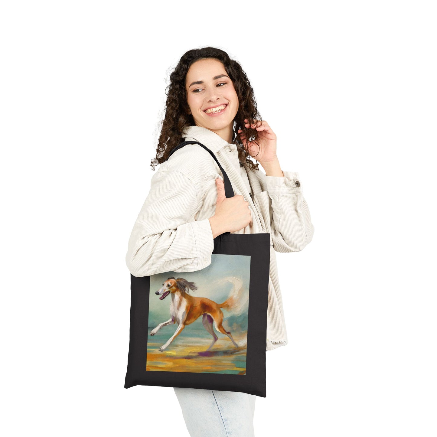 Saluki Cotton Canvas Tote Bag - The Stylish Companion