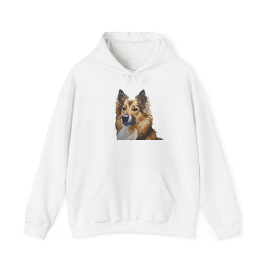 Icelandic Sheepdog 50/50 Hooded Sweatshirt