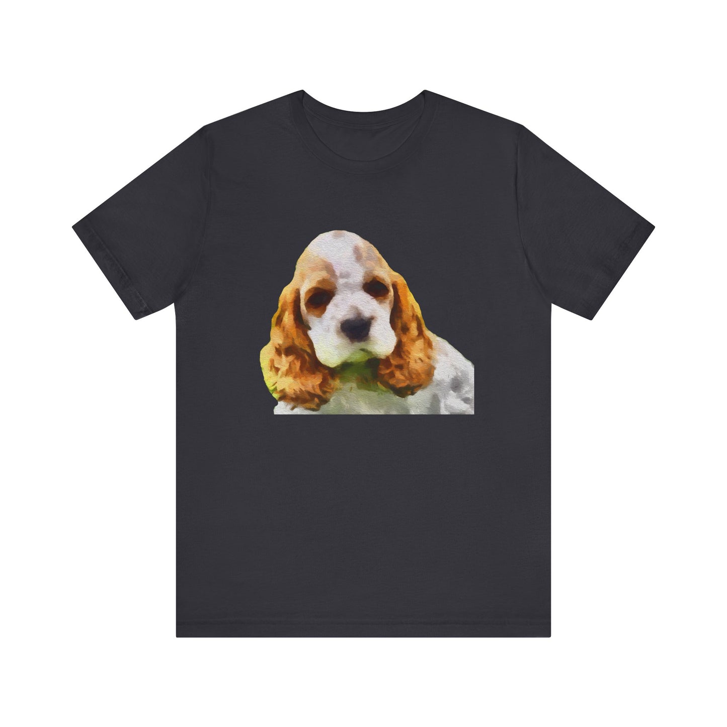 Cocker Spaniel 'Hogan' Unisex Jersey Short Sleeve Tee by DoggyLips ™