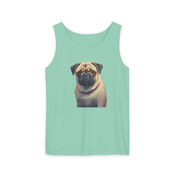 Pug - Unisex Relaxed Fit Garment-Dyed Tank Top