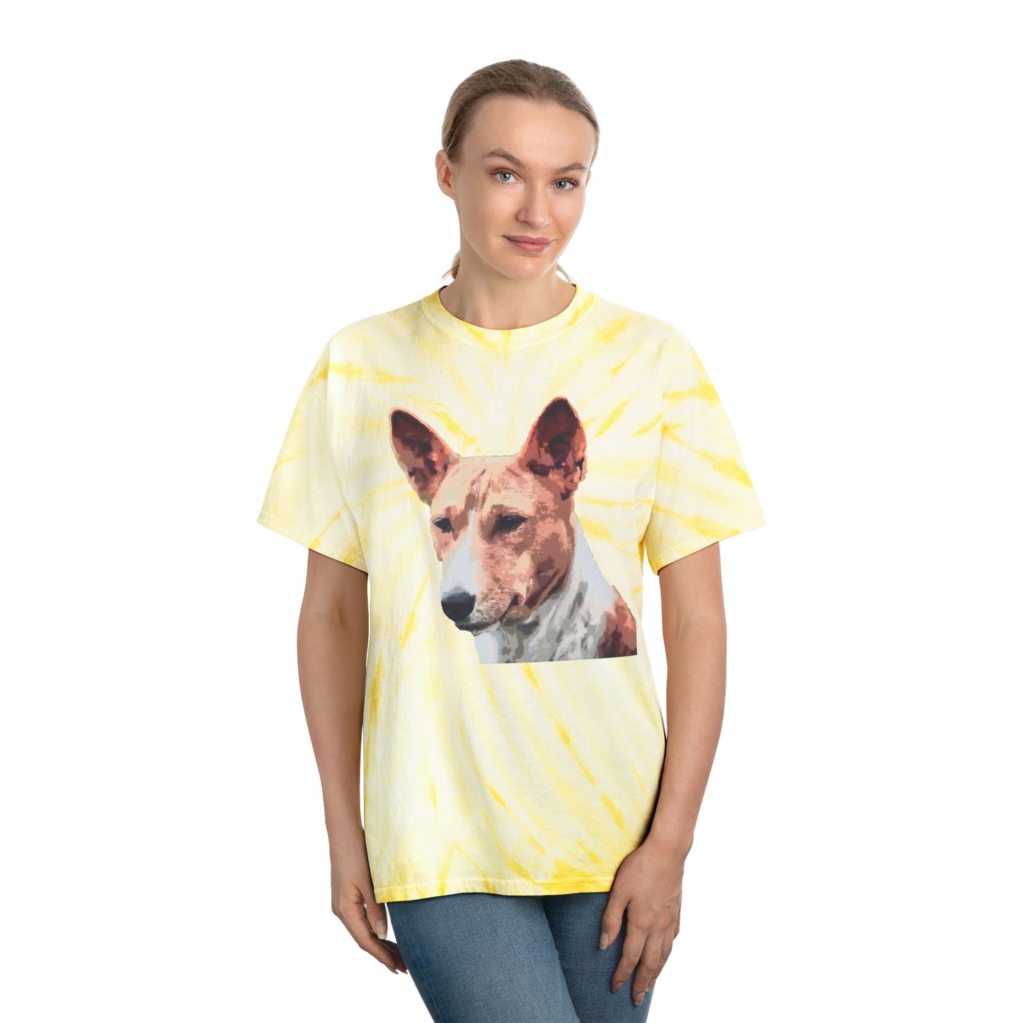 Basenji Unisex Cotton Tie-Dye Tee, Cyclone