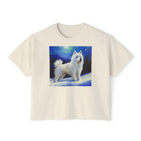 American Eskimo Dog Women's Oversized Boxy Tee