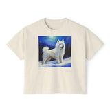 American Eskimo Dog Women's Oversized Boxy Tee