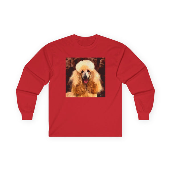 Poodle Unisex Cotton Long Sleeve Tee