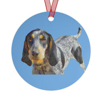 Bluetick Coonhound Metal Ornaments