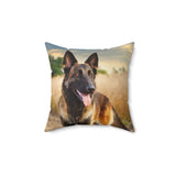 Schapendoes - Dutch Sheepdog Spun Polyester Throw Pillow