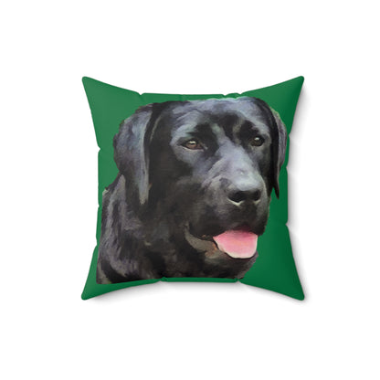 Labrador Retriever 'Rizzo' Spun Polyester Throw Pillow