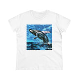 Humpback Whale Women's Midweight Cotton Tee