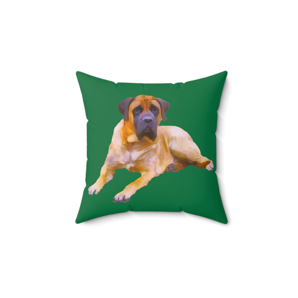 Mastiff 'Muarry'  -  Spun Polyester Throw Pillow