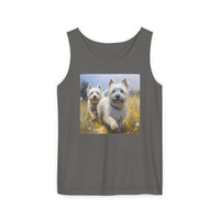 Cairn Terriers  -  Unisex Relaxed Fit Garment-Dyed Tank Top