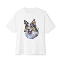 Alaskan Klee Kai Unisex Oversized Ringspun Cotton Boxy T-shirt