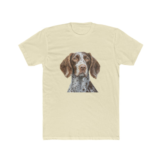 German Wirehaired Pointer Men's Fitted Cotton Crew Tee