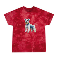 White Schnauzer Tie-Dye Tee, Crystal