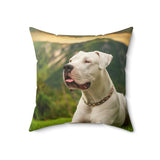 Dogo Argentino Spun Polyester Square Pillow