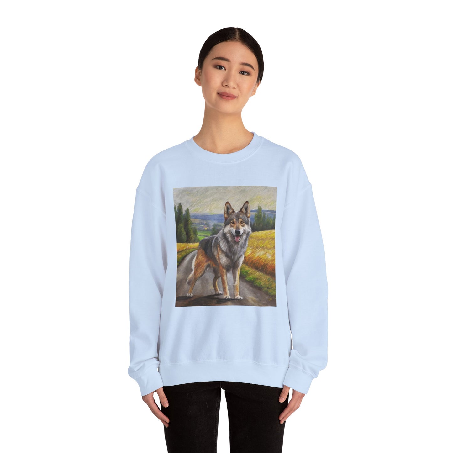Czechoslovakian Vlcak -Unisex 50/50 Crewneck Sweatshirt