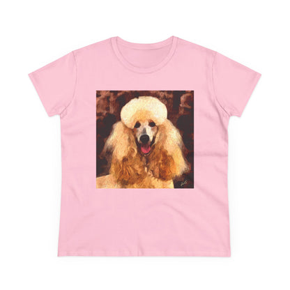 Poodle Women's Midweight Cotton Tee