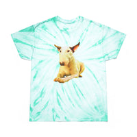 English Bull Terrier Unisex Tie-Dye Cotton Tee, Cyclone