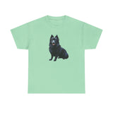 Schipperke Dog Graphic Unisex Heavy Cotton Tee - Ideal for Pet Lovers