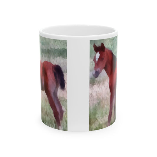 Horse 'Contata' Ceramic Mug 11oz