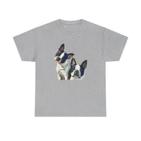 Boston Terriers 'Skipper & Dee Dee' Unisex Heavy Cotton Tee