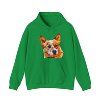 Whimsical Red Heeler - Australian Cattle Dog Unisex 50/50 Hoodie