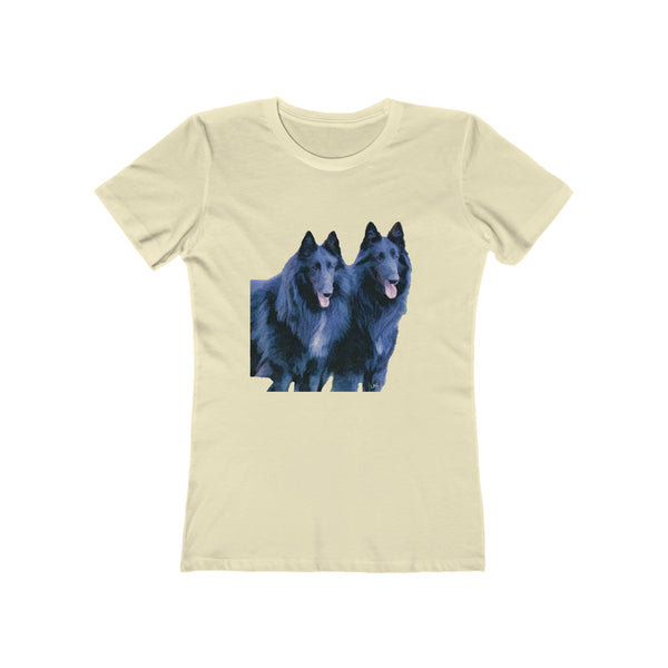Belgian Shepherds   --  Women's Slim Fit Ringspun Cotton T-Shirt