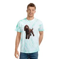 Irish Water Spaniel Tie-Dye Tee, Cyclone