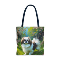 Japanese Chin Polyester Tote Bag (AOP)