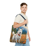 Yakutian Laika Polyester Tote Bag (AOP)