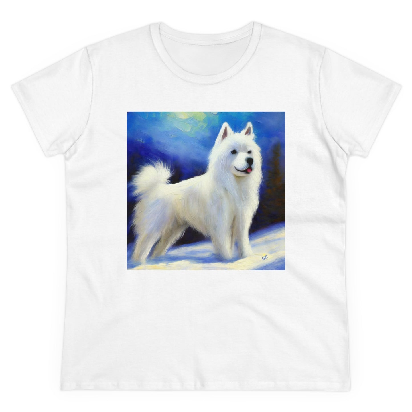 American Eskimo Dog Women's Midweight Cotton Tee