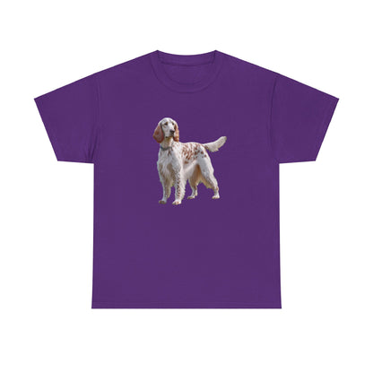 English Setter No 4 - Unisex Heavy Cotton Tee