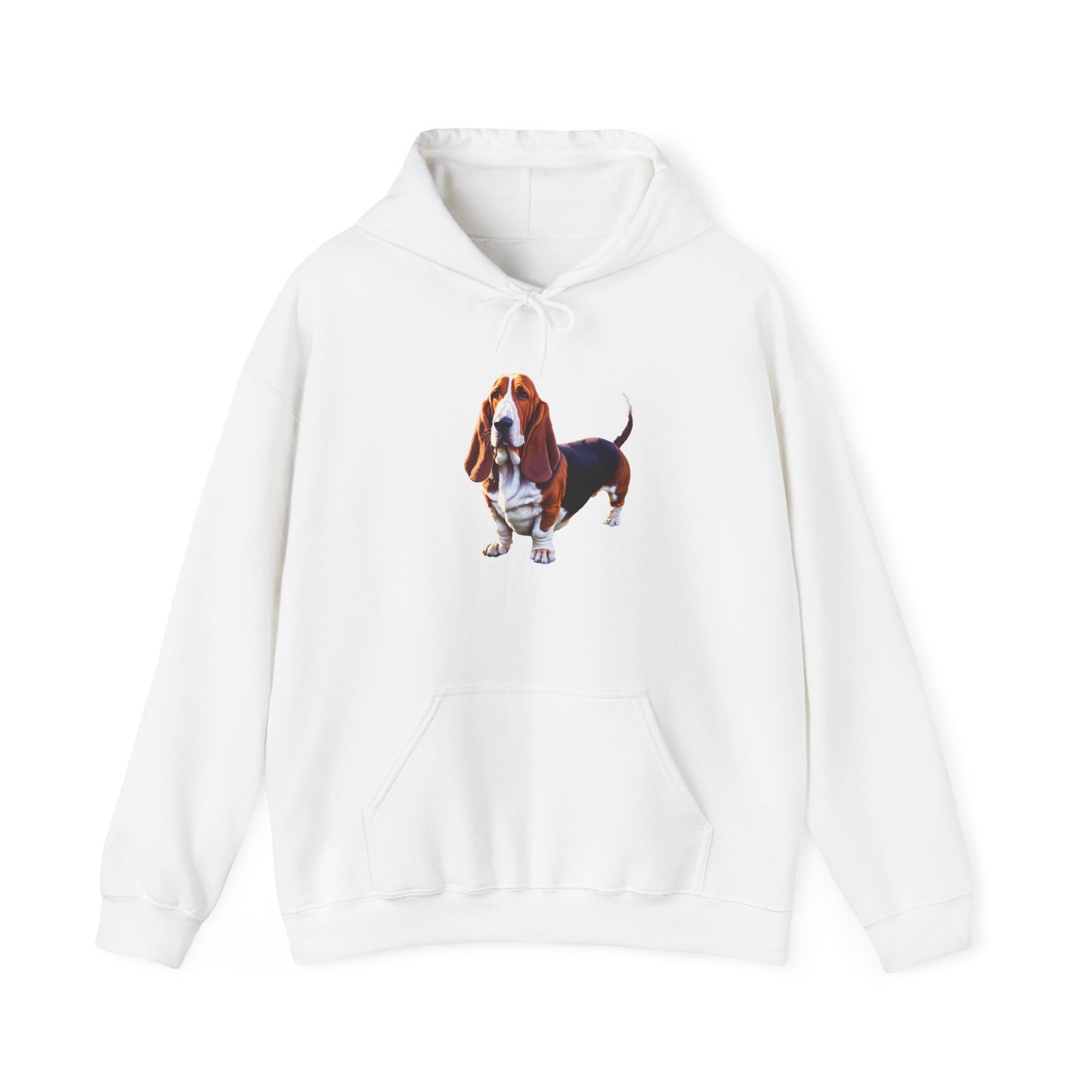 Basset Hound Unisex 50/50 Hooded Sweatshirt