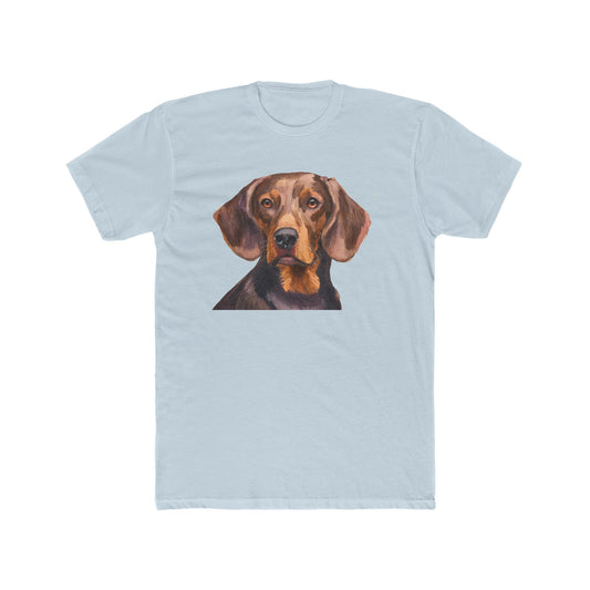 Hannoverscher Schweisshund Men's Fitted Cotton Crew Tee