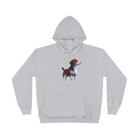 Drever Puppy - Unisex Fleece Lined Pullover Hoodie Sweatshirt