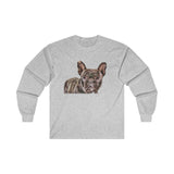 French Bulldog 'Frenchie #2'  Classic  Cotton Long Sleeve Tee