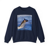 Whale 'Leviathan' Unisex 50/50 Crewneck Sweatshirt