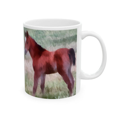 Horse 'Contata' Ceramic Mug 11oz
