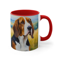 American English Coonhound - Accent - Ceramic Coffee Mug, 11oz