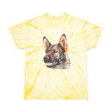 German Shepherd Tie-Dye Tee, Cyclone: A Splash of Fun