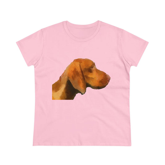 Hungarian Vizsla 'Bela' Women's Midweight Cotton Tee