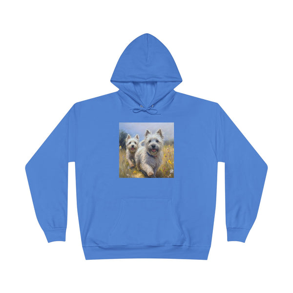 Cairn Terriers  -  Unisex Cotton Blend Fleece Lined Hoodie Sweatshirt