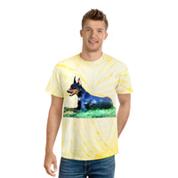 Doberman Pinscher Classic Tie-Dye Cotton Tee, Cyclone