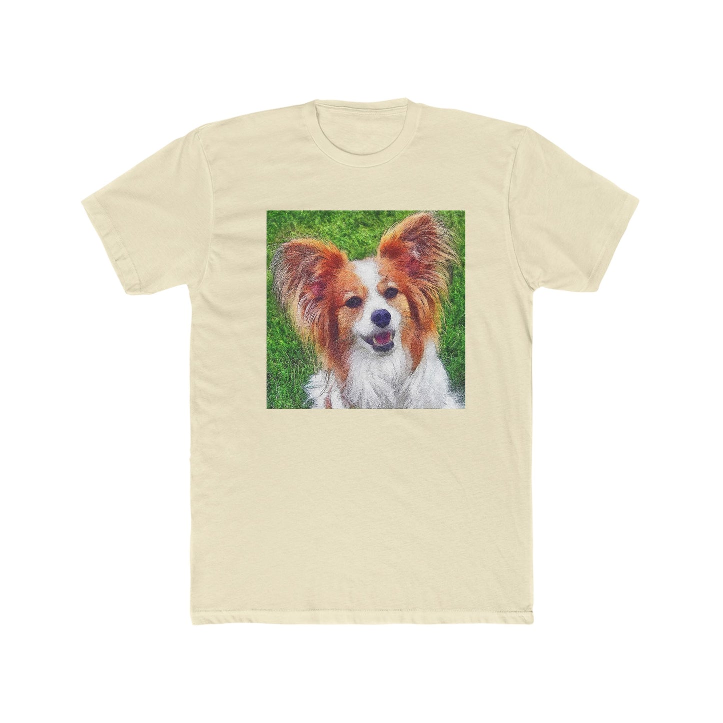 Papillon --  Men's Fitted Cotton Crew Tee