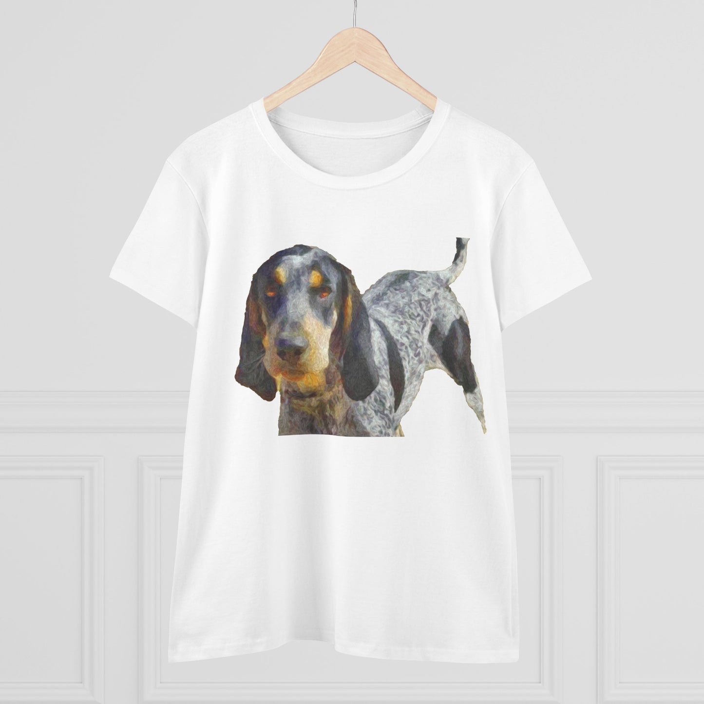 Bluetick Coonhound Women's Midweight Cotton Tee
